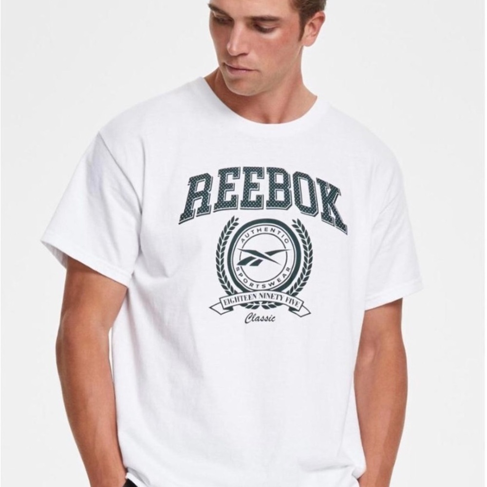 Reebok White Graphic Men's Tee